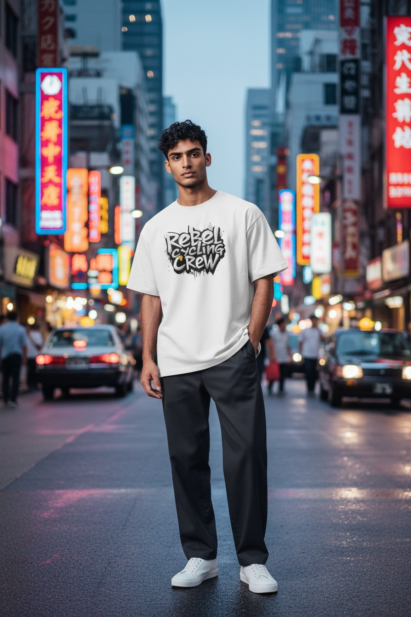 Concrete Drip Tee (White)