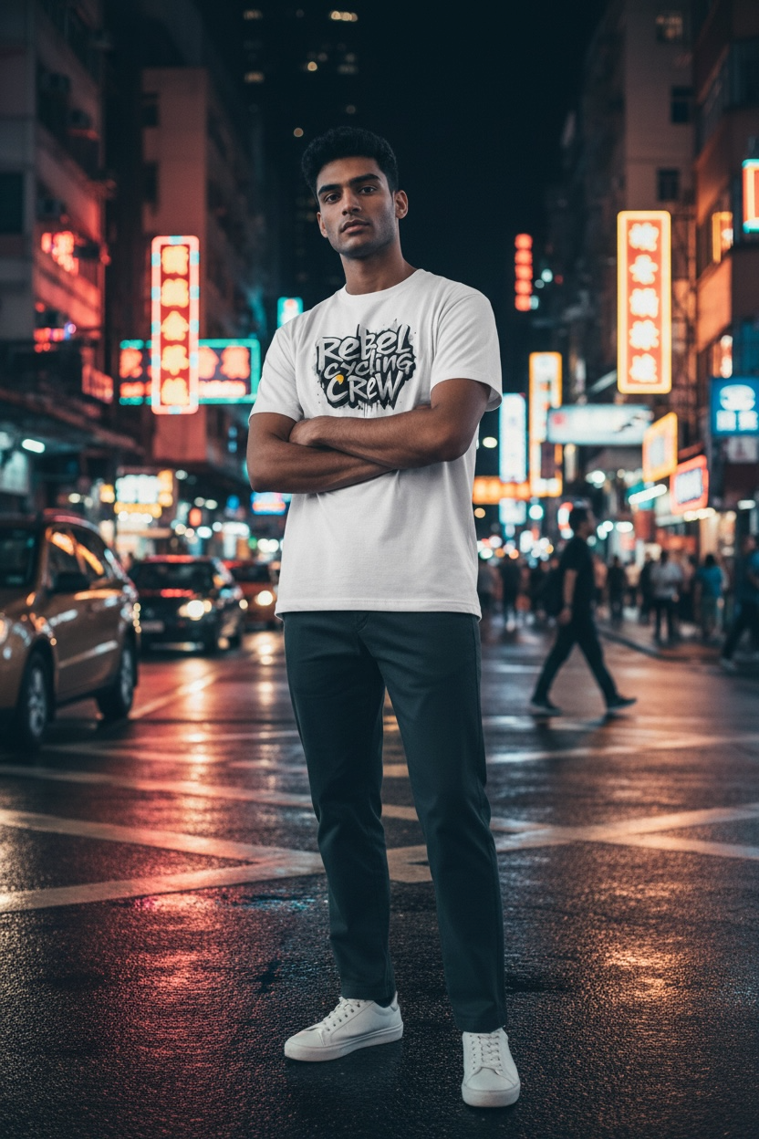 Concrete Drip Tee (White)