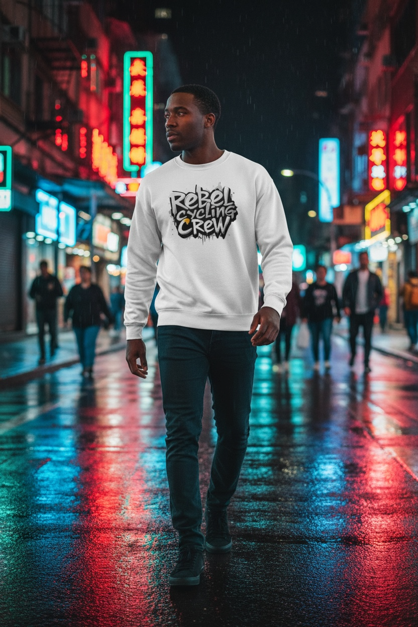 Concrete Drip Sweatshirt (White)