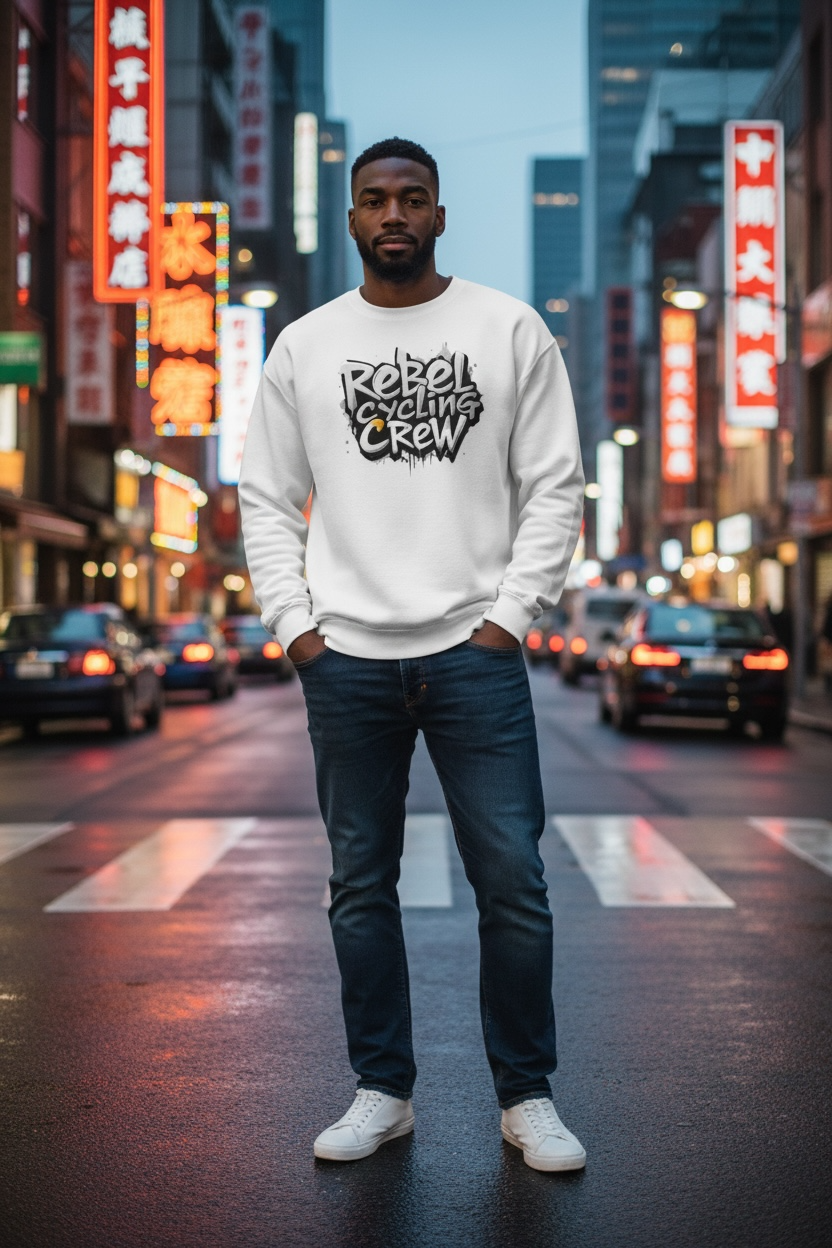 Concrete Drip Sweatshirt (White)