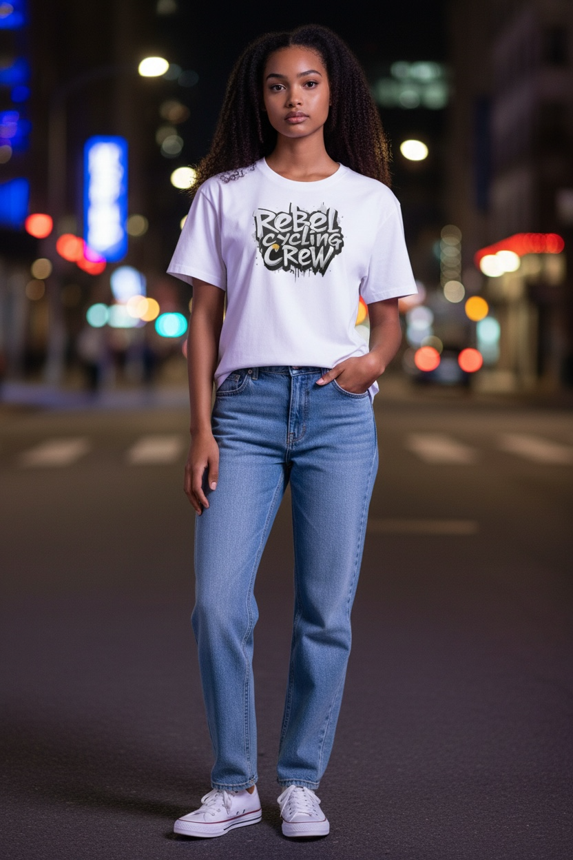 Concrete Drip Tee (White)